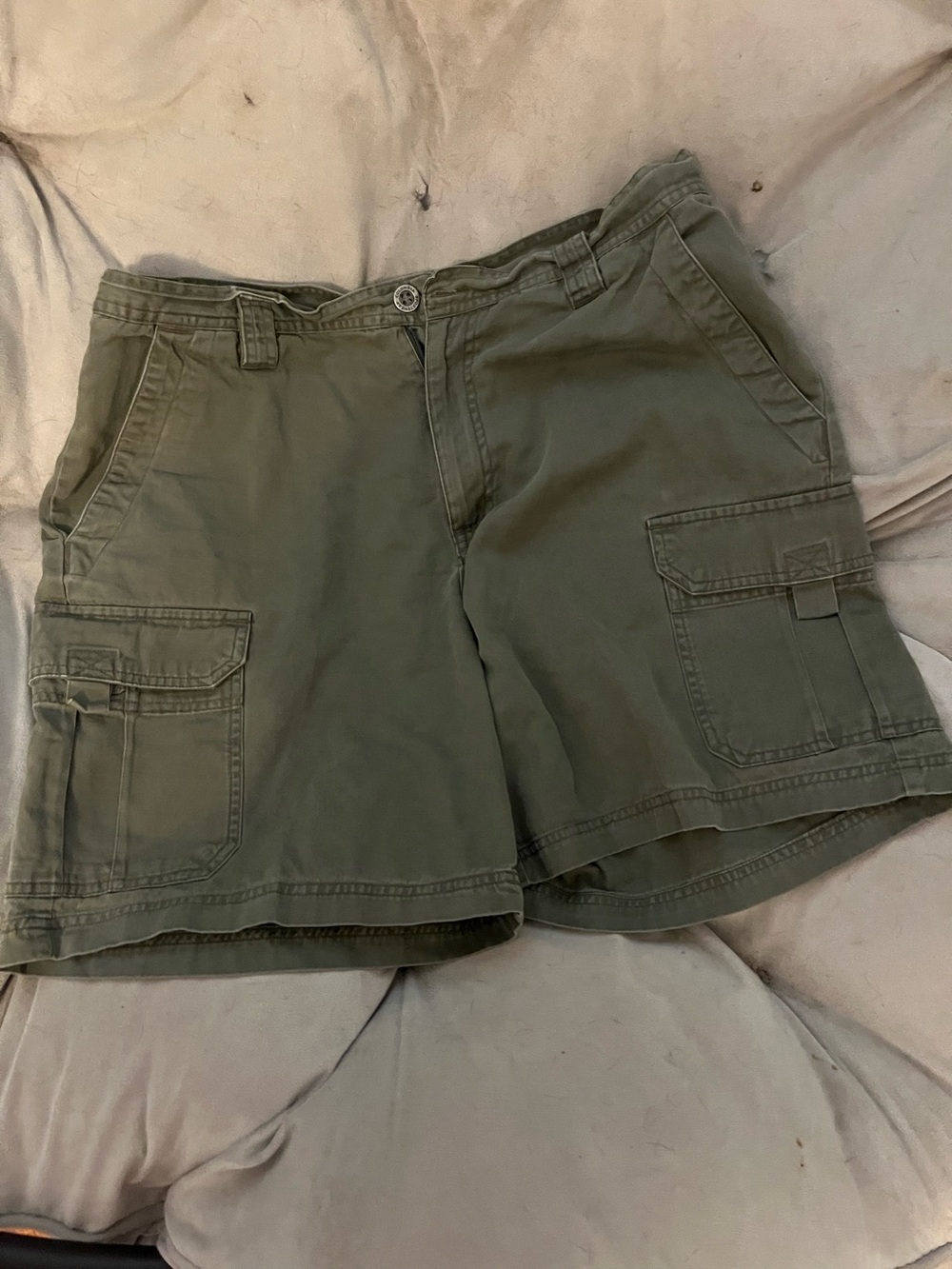 Olive Green Cargo Shorts Columbia